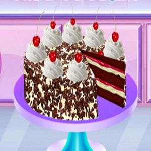 Black Forest Cake Cooking